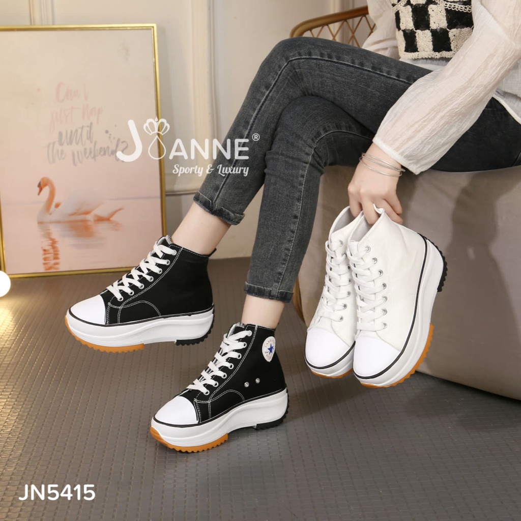 JOANNE Casual Wedges Sneakers Shoes #JN5415 ORIGINAL