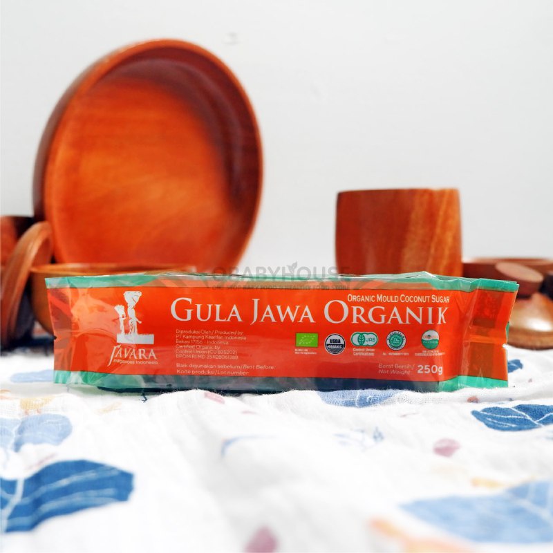 Javara Moulded Organic Coconut Sugar (Gula Jawa) 250 gr