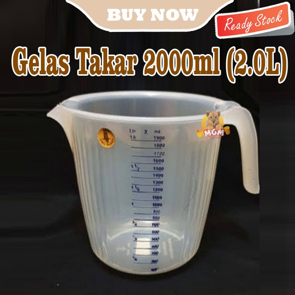 Gelas Ukur 2000ml plastik Cangkir Ukur Gelas Takaran owl Jumbo Gaby