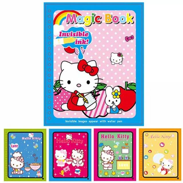 

(Wawaku) Magic Water Book / Water Drawing / Buku Mewarnai Anak Magic Pena Air