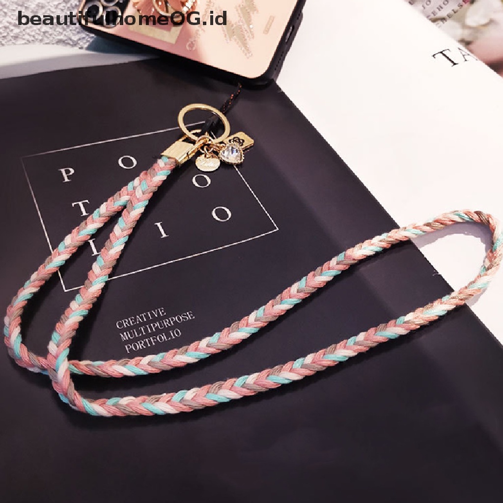 Tali Lanyard Gantung Leher Pergelangan Tangan Anti Hilang Untuk Ponsel