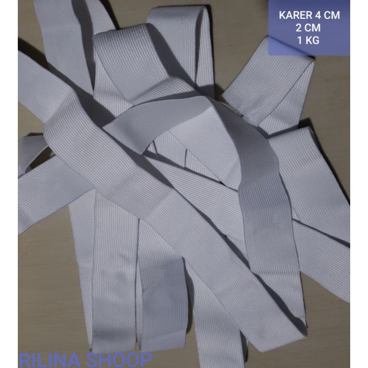 KARET PINGUIN  ELASTIS  KILOAN DIAMETER  2 CM/4 CM 1 KG PUTIH