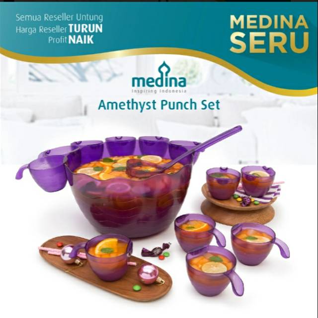 

Amethyst punch set