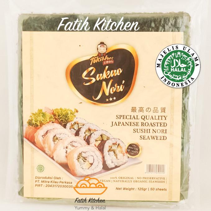 

Sakao Nori Sushi Spesial 50 Lembar Halal Mui - Seaweed Rumput Laut 087