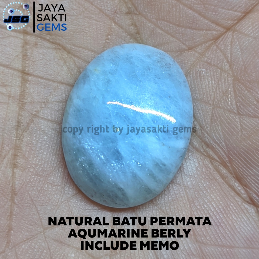 Natural Batu Permata Aquamarine Berly Include Memo