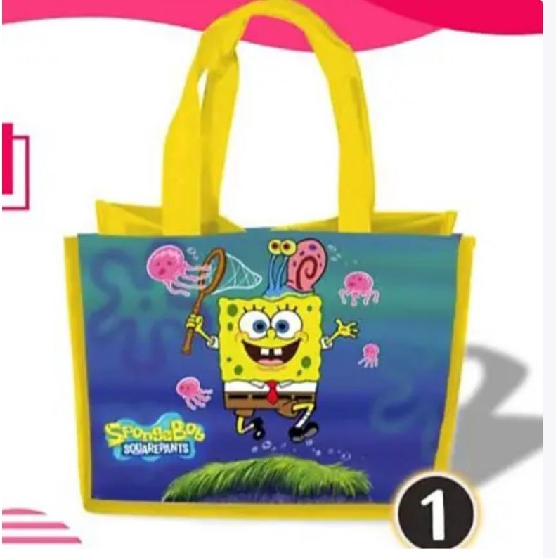 

Tas goodie bag ulang tahun anak karakter Spongebob, tas souvernir ulang tahun anak karakter Spongebob termurah terlengkap dan terlaris