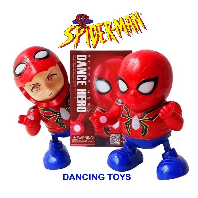 M153D Mainan Robot Superhero Spiderman | Smart Dance Hero Robot With Music