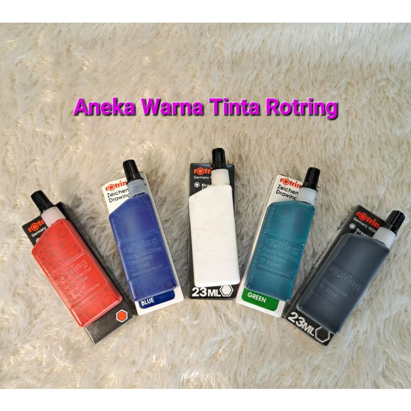 

Tinta Rafido Rotring/Tinta Rotring Htm/Putih/Biru/Merah/Hijau 23ml