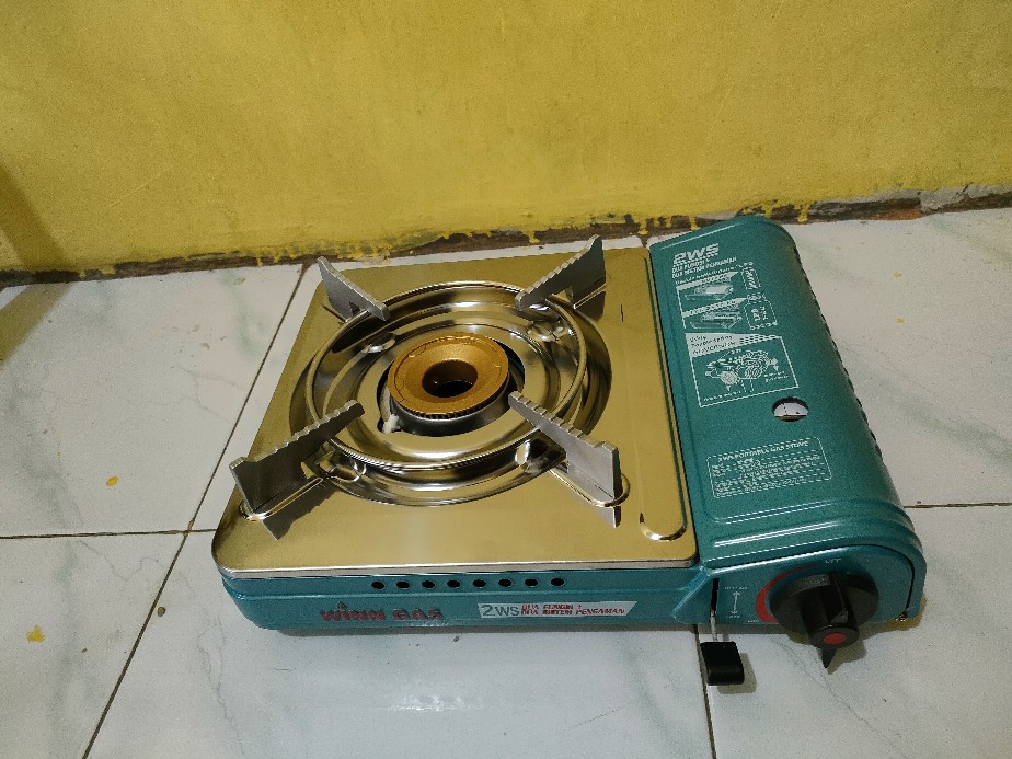 Kompor Portable Winn Gas 2 Ws - 2ws 2in1 Gas Kaleng + Elpiji