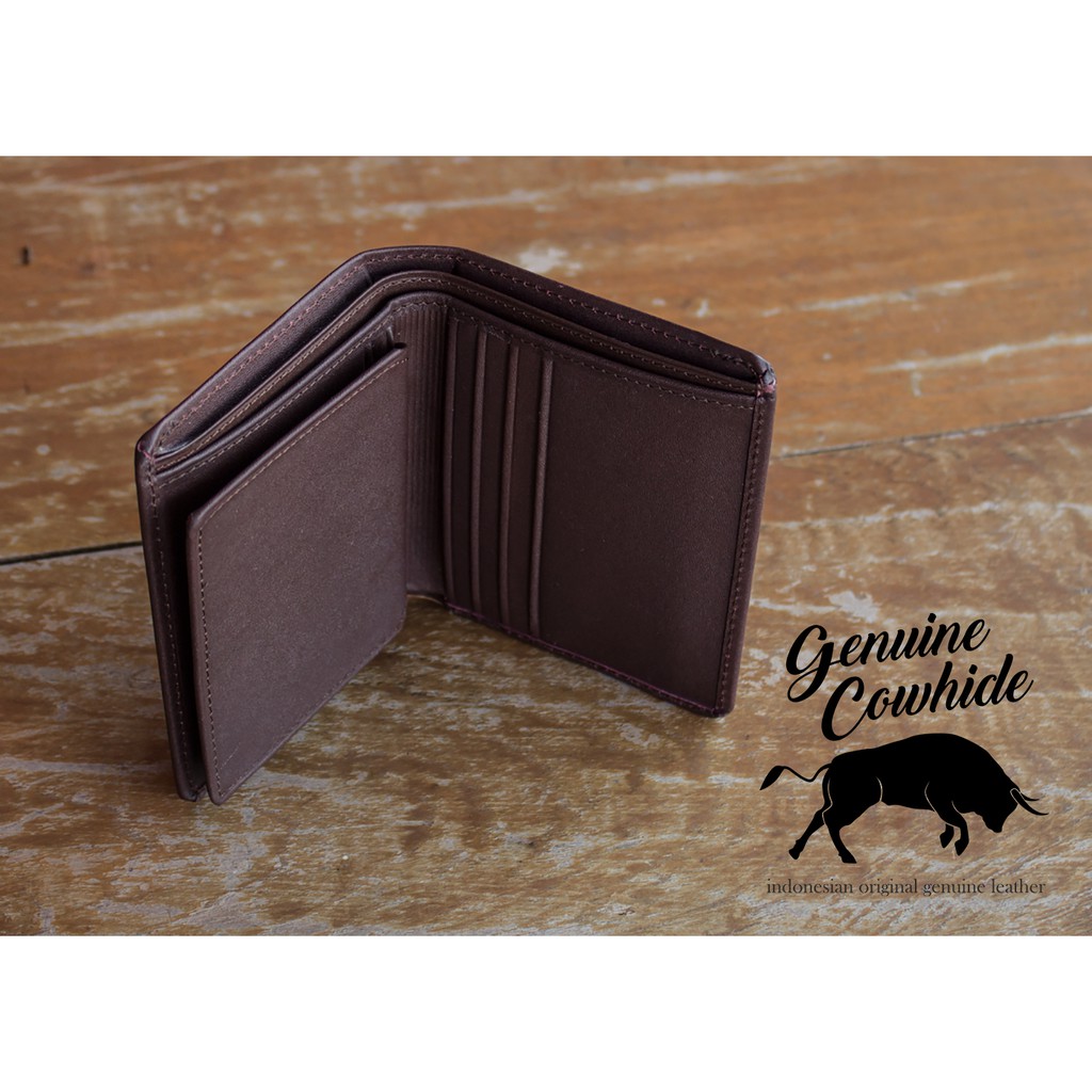 Dompet Kulit Asli - Dompet Kulit Tegak - Kulit Asli - Genuine Cowhide