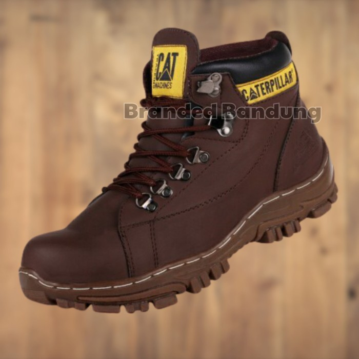 Safety Boot Caterpillar Sepatu Boots Pria Kasual Kerja Lapangan