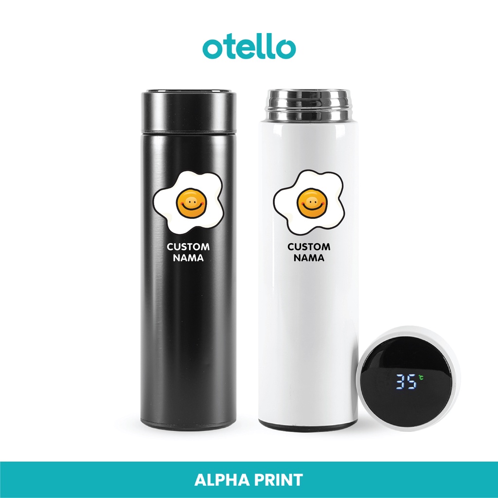 Custom Tumbler Sunny Side Up Tambler Water Bottle Cetak Print UV Botol Minum Termos Karakter