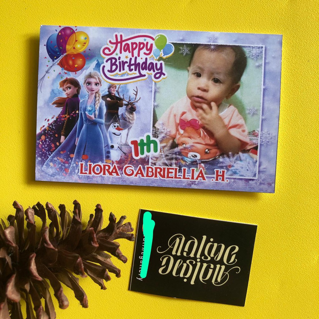 cetak kartu ucapan ulang tahun anak birthday custom nama | seri 2