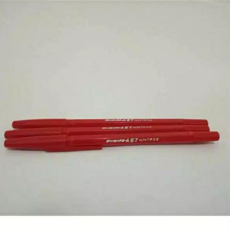 

Harga Terbatas Standard AE7 0.5 pulpen pena merah 12 Pcs / 1 Pack