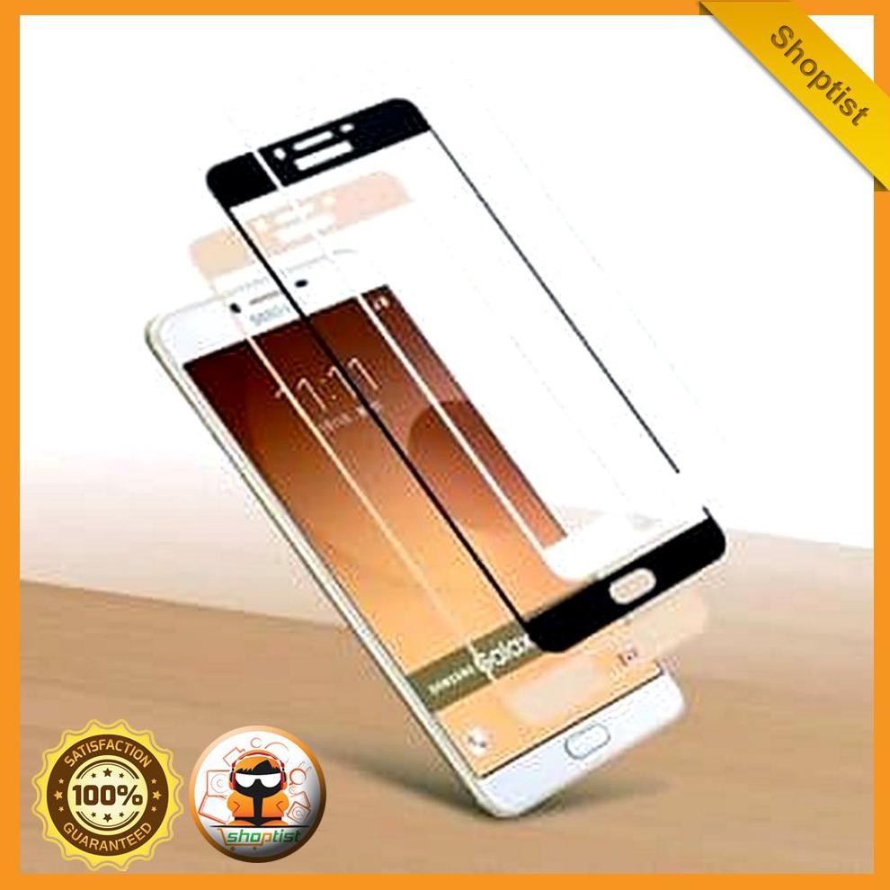 Tempered Glass Full Color Oppo A37 Neo 9 Antigores Warna Colourful  - Hitam SPTA941