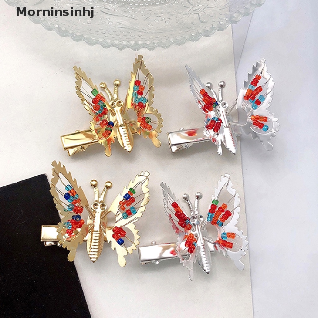 Mornin Jepit Rambut Kupu Poniclip Will Move Butterfly Hairpin Hiasan Kepala DuckbillClip id