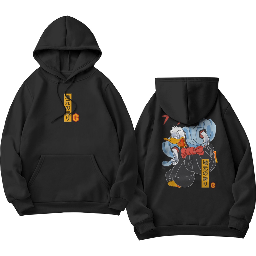 BRIGO Jumper Hoodie DONALD DUCK II Sweater Hoodie BRIGO Sablon DTF Fleece Cotton M-XXL (Pria &amp; Wanita) Free stiker&amp;Gantungan Kunci