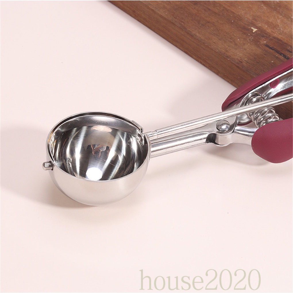 (House2020) Sendok Scoop Es Krim / Adonan Kue / Buah / Kentang Bahan Stainless Steel Ukuran 5cm