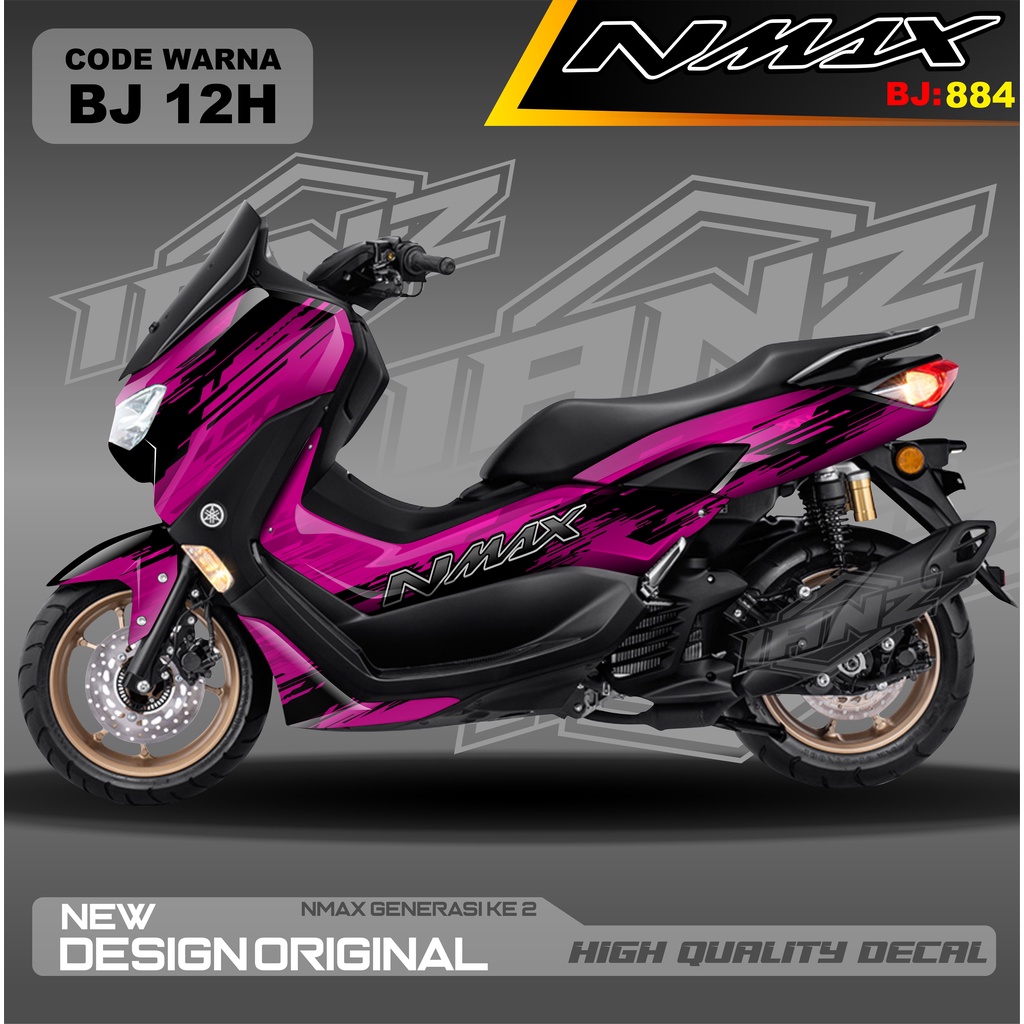 VARIASI STICKER NEW NMAX FULL BLOK BODI MOTOR / DECAL FULL BODY NMAX / DECAL STIKER FULL BODY NMAX / STIKER DECAL NMAX TERBARU