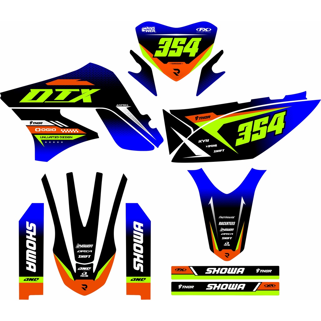 decal klx old - sticker decal klx old