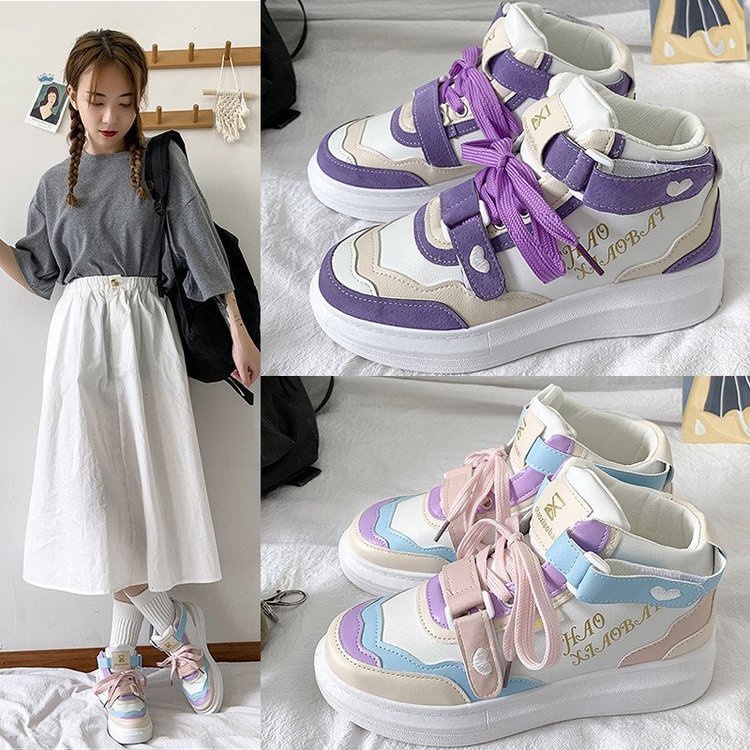 TBIG  2022 Sepatu Sekolah DAILU Sneakers Import Shoes HTXIAO Fashion Wanita Sepatu Korea Style Sekolah Kuliah