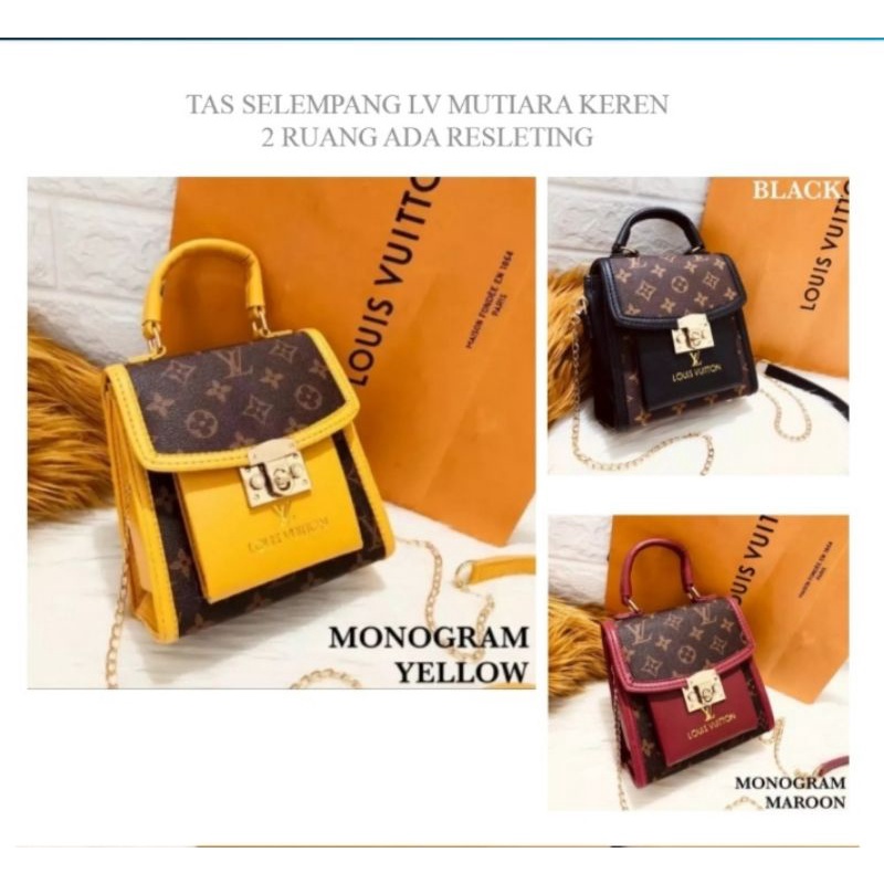 TAS SELEMPANG ELVI MUTIARA /TAS JINJING / TAS KEREN ADA RESLETING TENGAH