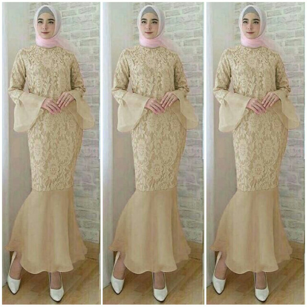 MAXY MERMAID / MAXI BRUKAT FURING / DRESS MAXY BRUKAT / GAMIS BRUKAT