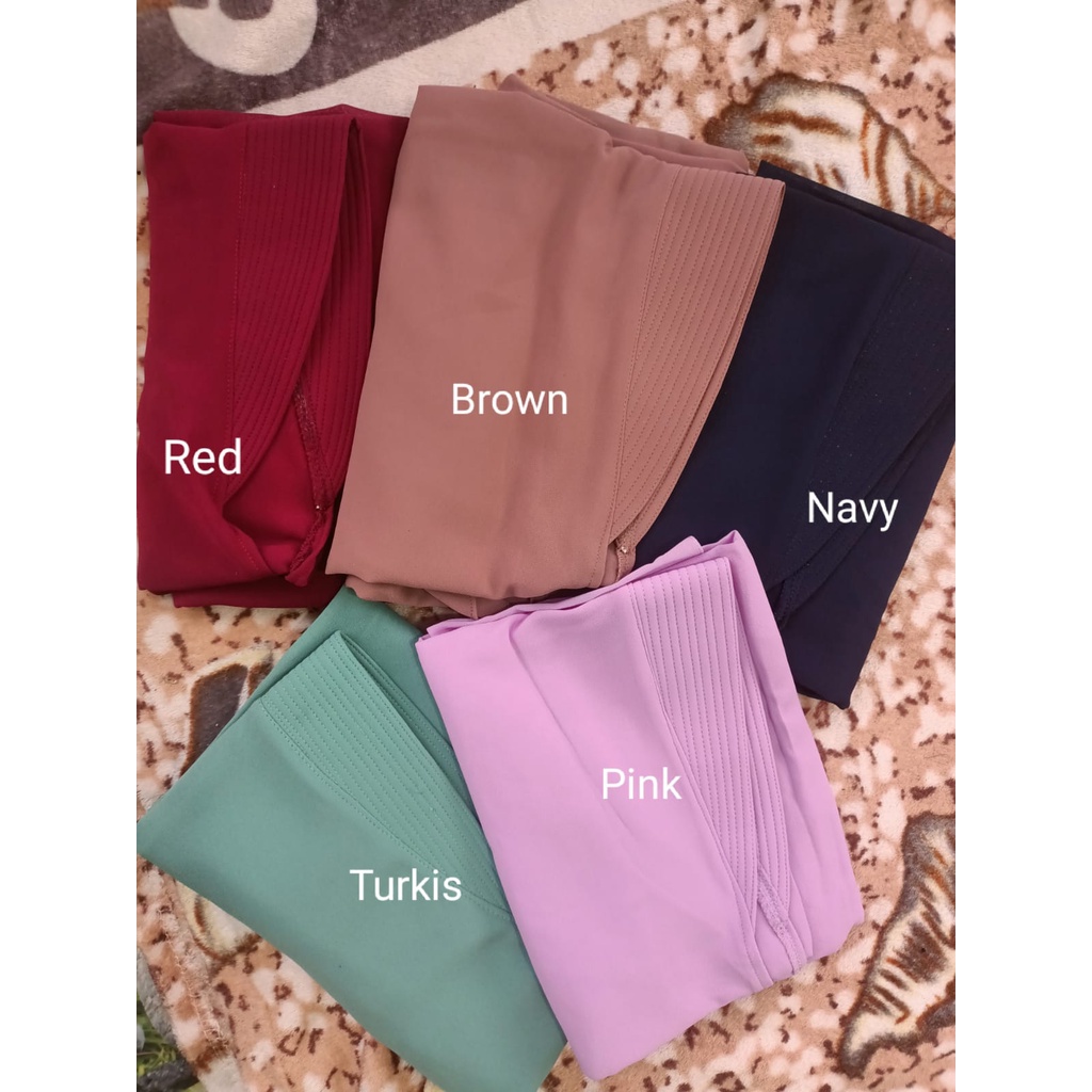 hijab/kerudung/ khimar syari polos 2layer ceruty babydoll TERLARIS!!