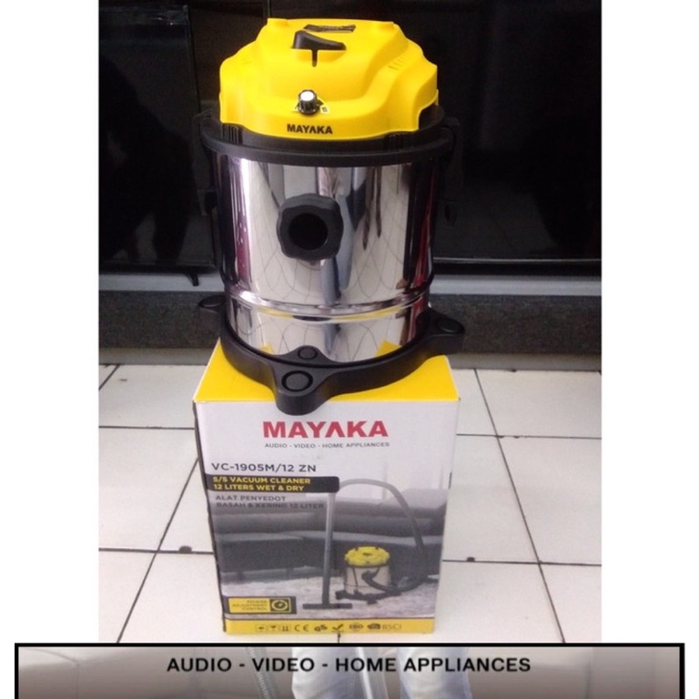 MAYAKA VC-1905M/12 ZN Vacum Cleaner Utk Basah &amp; Kering 12 Liter