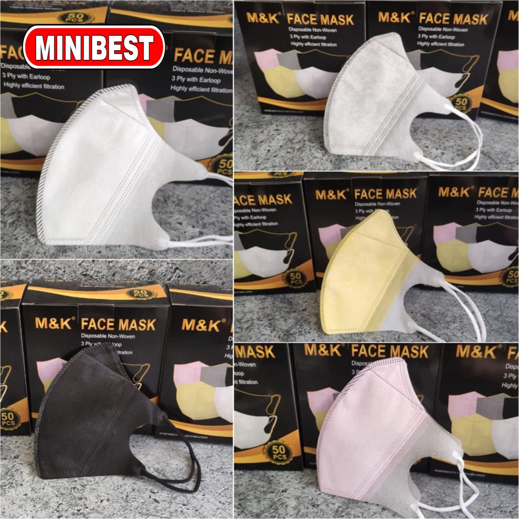 NEW Masker Duckbill Warna Medis 3ply Earloop Disposable Face Mask Duckbill Medical Grade Isi 50Pcs