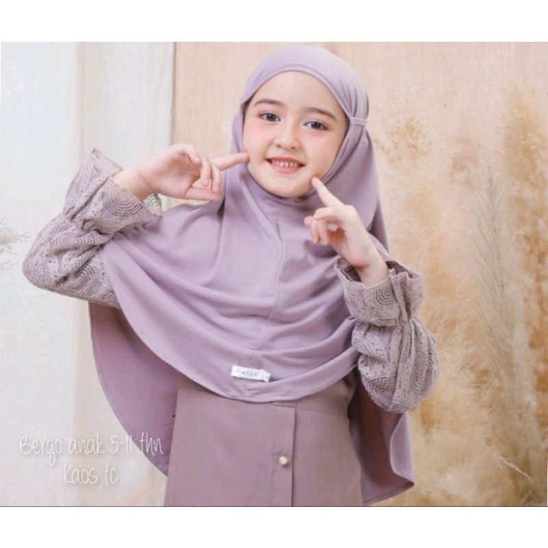 bergo jersy tali anak premium//bergo tali anak tanggung