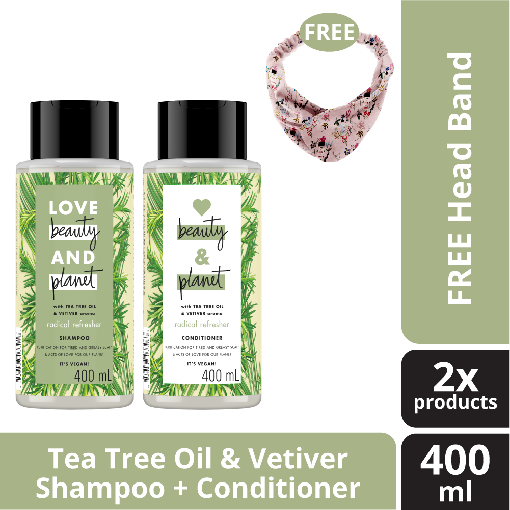 Jual Love Beauty Shampoo & Conditioner Tea Tree Oil & Vetiver