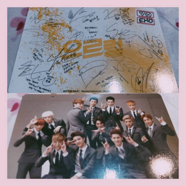 EXO GROWL ALBUM PHOTOCARD OT12 RARE PHOTOCARD