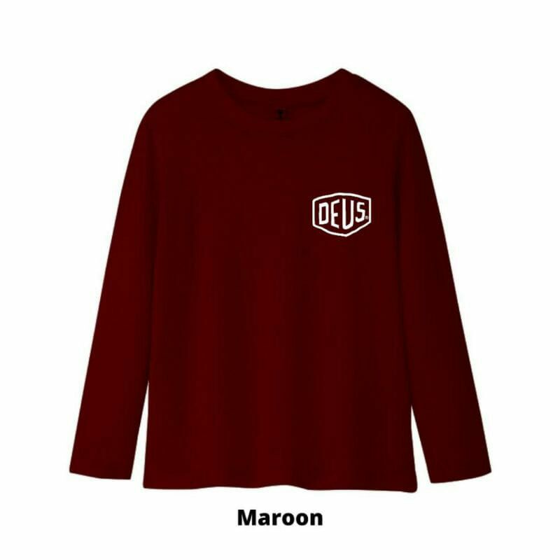 Kaos Lengan panjang unisex Logo Dewus Baju Unisex lengan panjang pakaian distro
