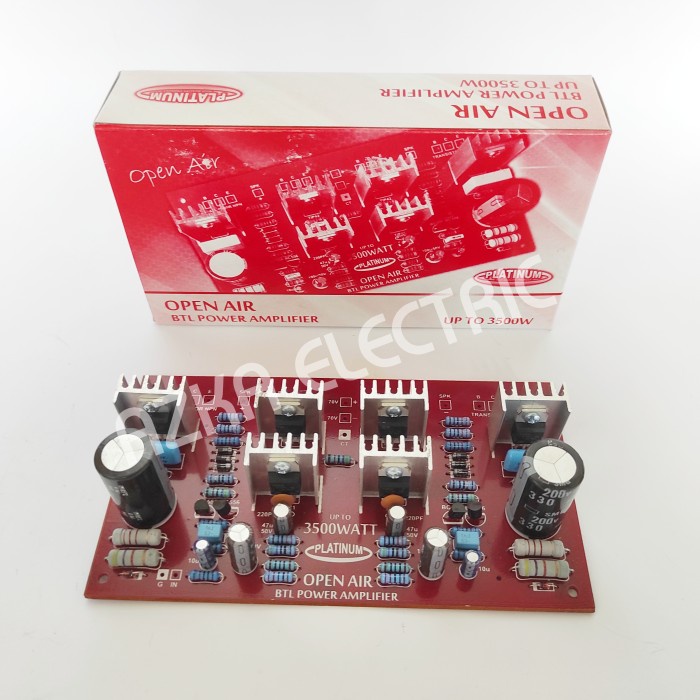 Kit Driver Power Amplifier Open Air BTL 3500W