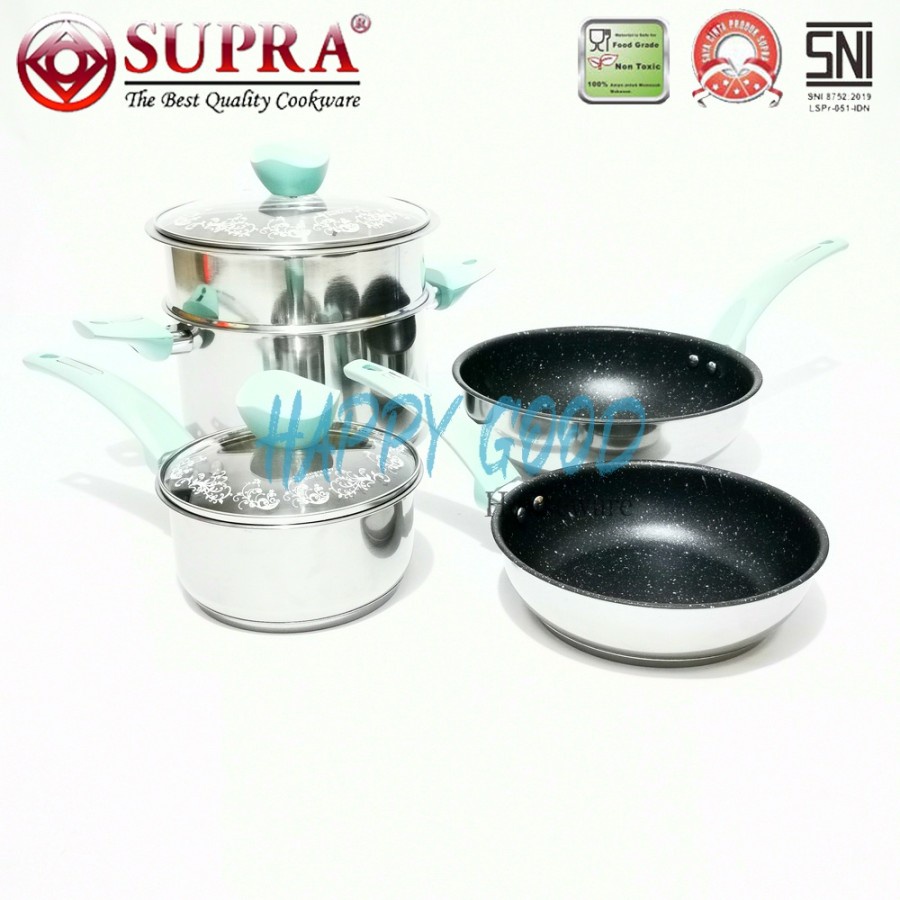 SUPRA 7 pcs Cookware Set Pastel Impact