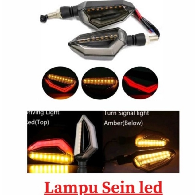 L166 - Lampu DRL LED Sen Sein Senja Running Motor Vario Aerox ADV CB150 CBR Ninja GSX Vixion R15 R25