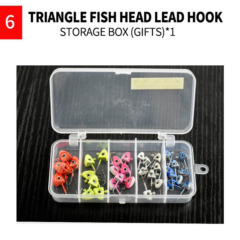 35Pcs/box Jig Big Hooks Lead Round Head Fishing Lures Jigs Hooks 2G-3.5G-5G-7G-10G Fishing Hook Colors