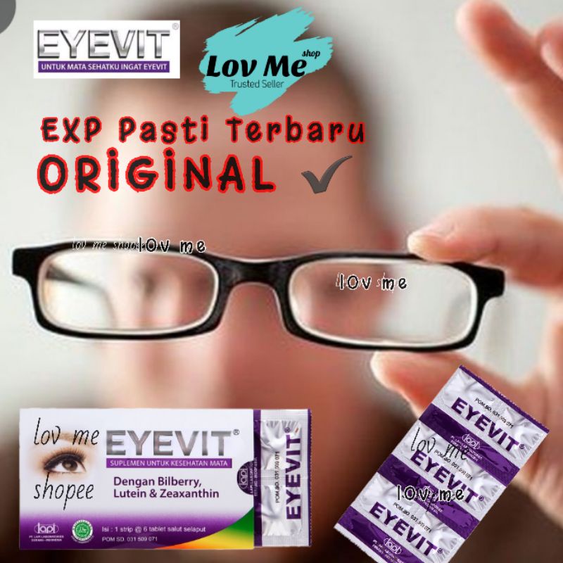 lov me❤ Eyevit Vitamin Mata Tablet Lutein Zeaxatin Bilberry - 1strip
