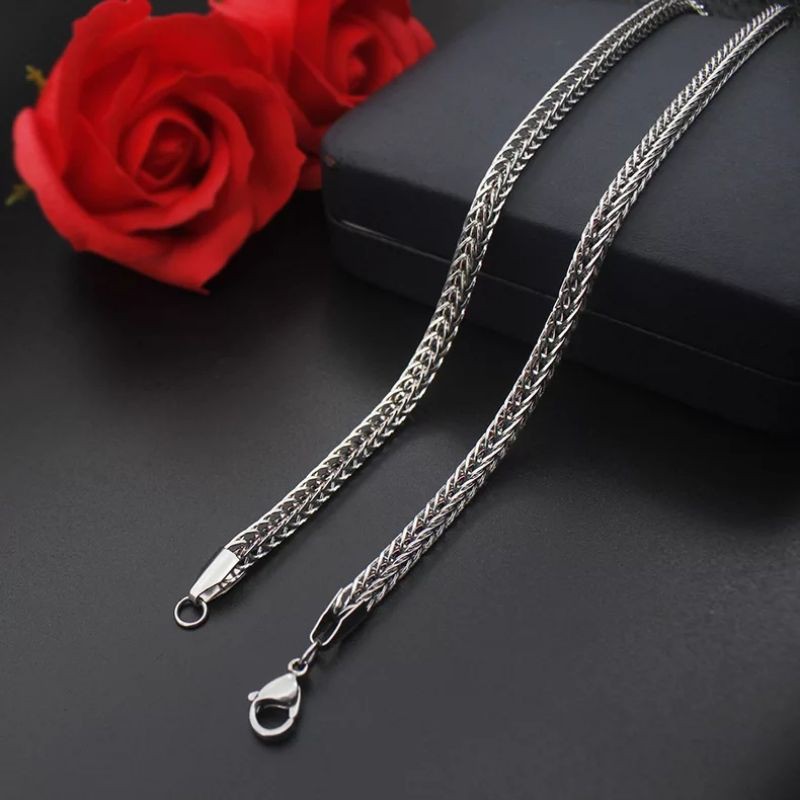 KALUNG TITANIUM CIPIRAN SILVER 2.0 KALUNG PRIA WANITA BERKUALITAS BAGUS MURAH