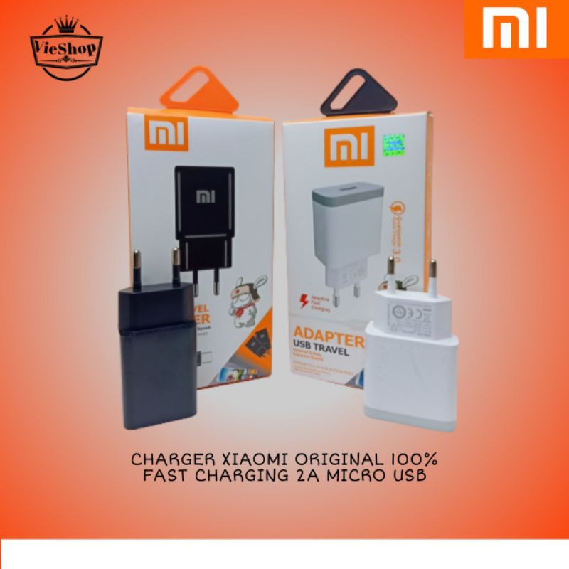 Charger Xiaomi Original 100% Fast Charging 2A Micro USB