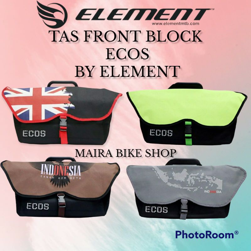 Tas Front Block ECOS Sepeda Lipat by Element Bahan Tebal Original