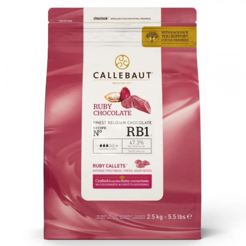 

Callebaut Ruby RB1 belgian chocolate ruby callets