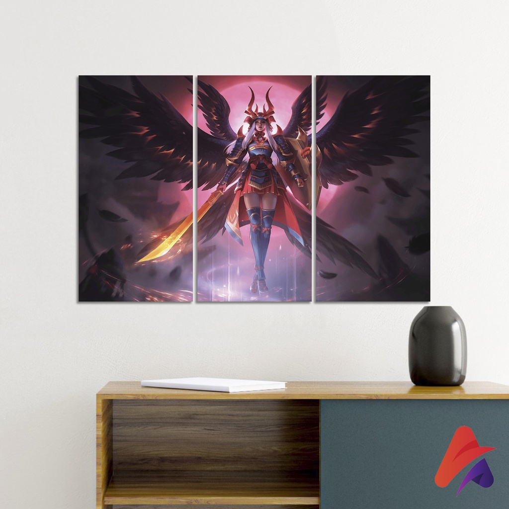 HIASAN DINDING SATU SET MOBILE LEGEND WALL DECOR PAJANGAN DINDING POSTER KAYU RUANGAN