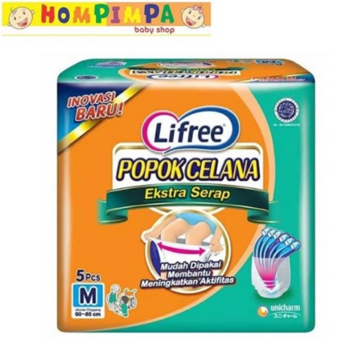 Original LIFREE POPOK DEWASA CELANA SIZE M ISI 5 PCS Exp Baru