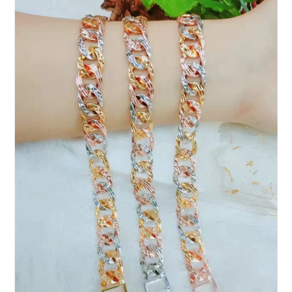 Gelang Kombinasi Lapis Emas Perhiasan Xuping Jewellery A-C(18cm)