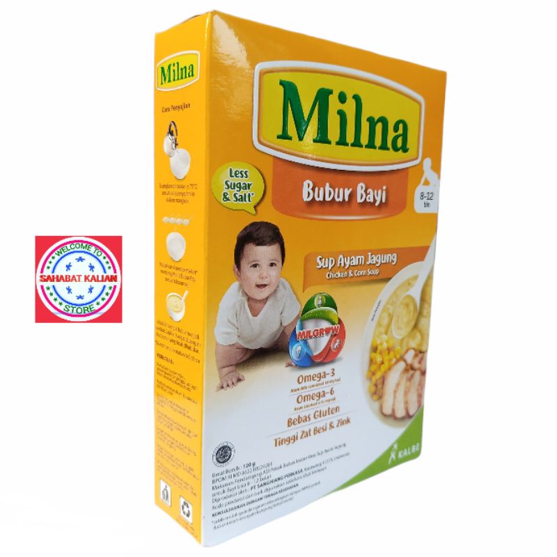 MILNA BUBUR BAYI 8 - 12 BULAN 120GR PER 1 BOX