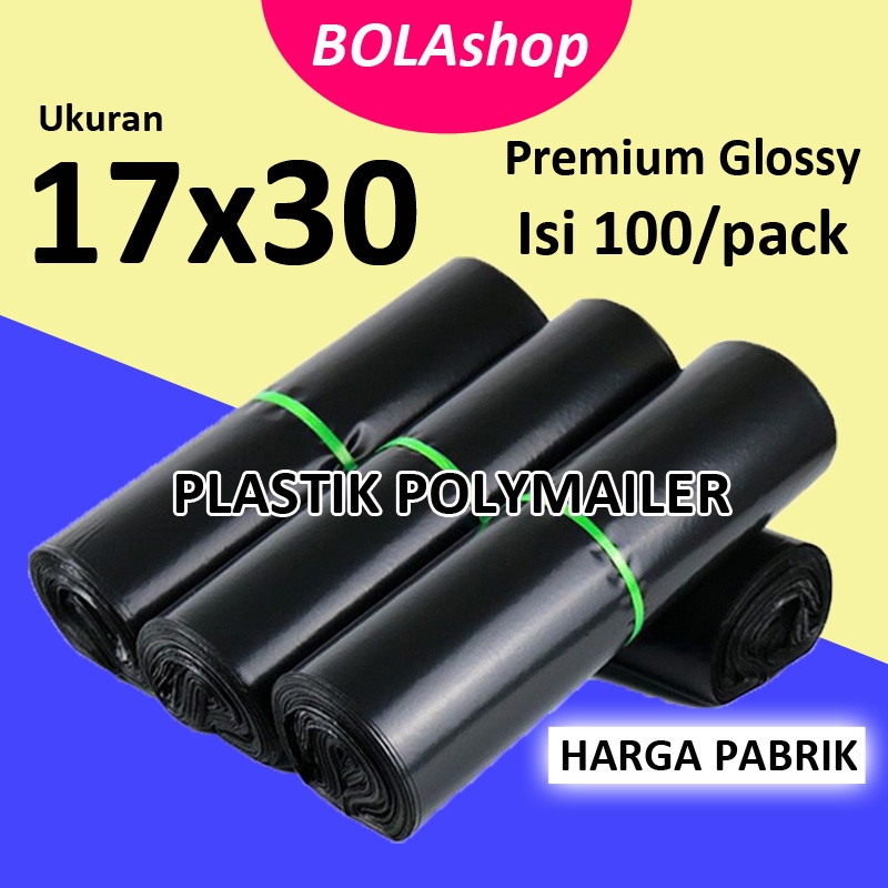 

[17x30] Polymailer Plastik Packing Glossy Polimailer Isi 100 PCS Termurah Grosir