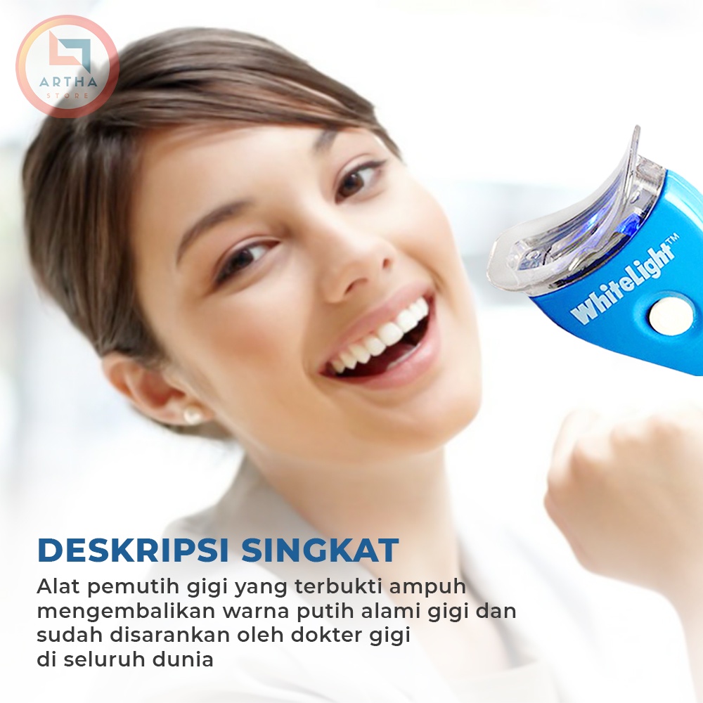 White Light Teeth Whitening Pemutih Gigi Pencerah Pasta Gigi