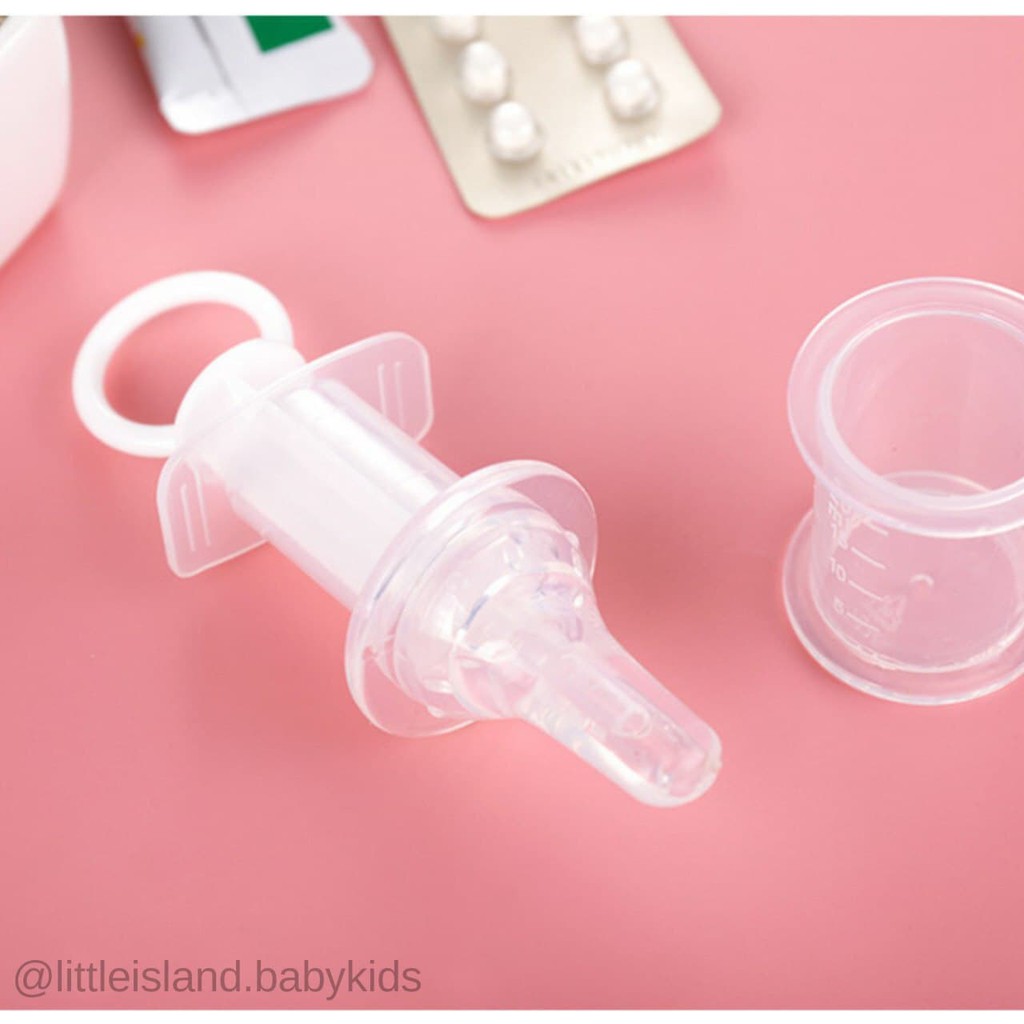 LID067 –Alat Minum Obat Bayi Silikon (Baby Medicine Feeder)